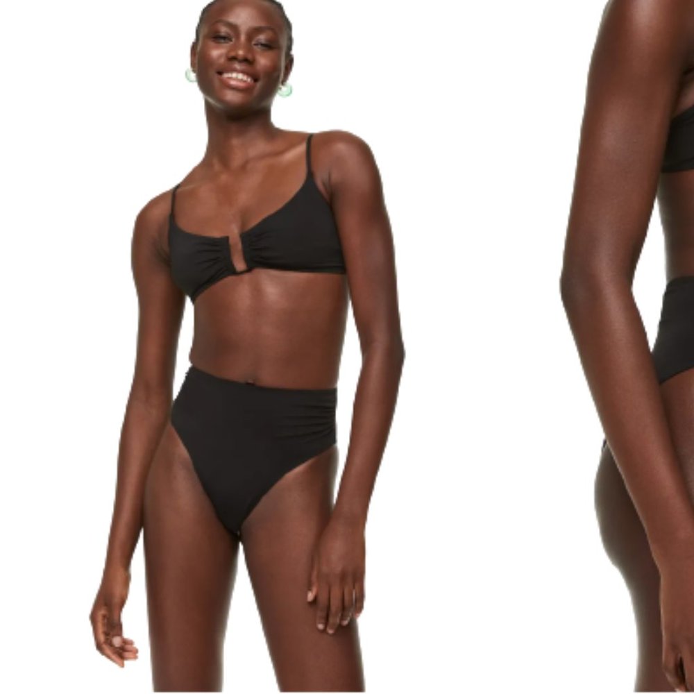 H&M High-Waisted Brazilian Bikini Bottom Sz 10